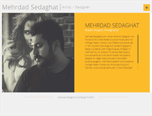 Tablet Screenshot of mehrdadsedaghat.com